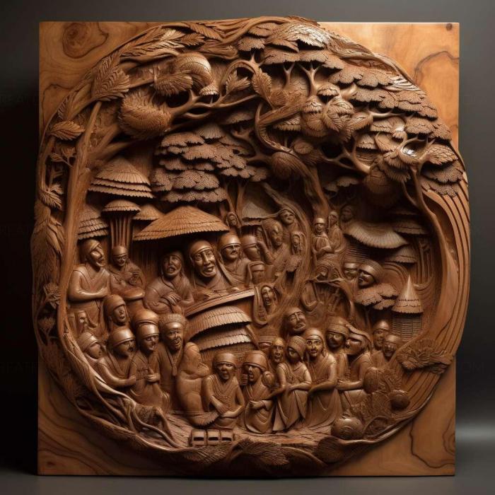 نموذج ثلاثي الأبعاد لآلة CNC 3D Art 